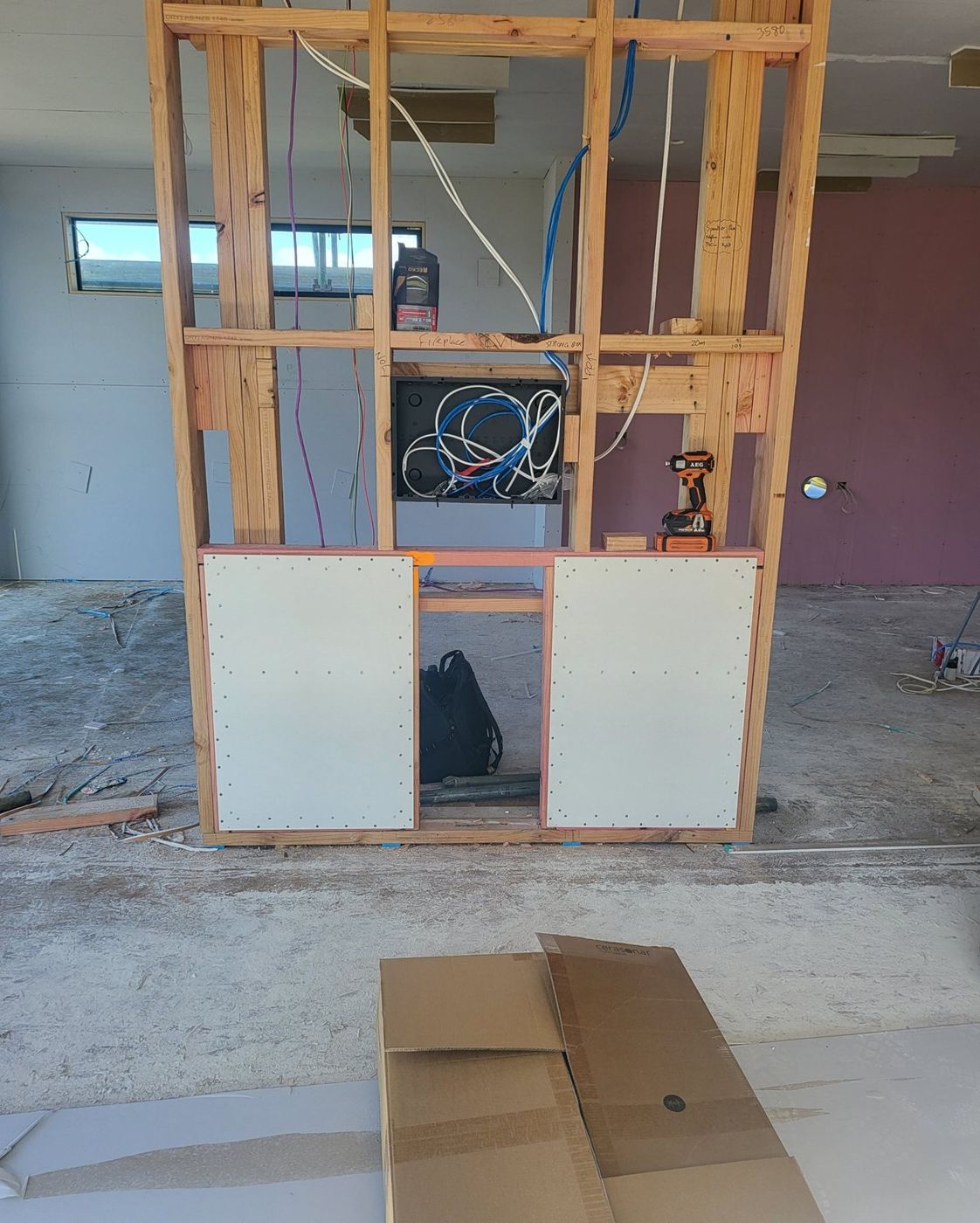 Before: Invisible speaker installation